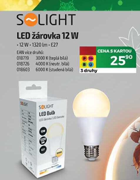 S LIGHT LED žárovka 12 W
