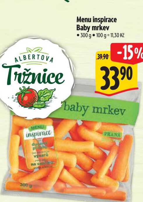  Menu inspirace Baby mrkev 300 g 