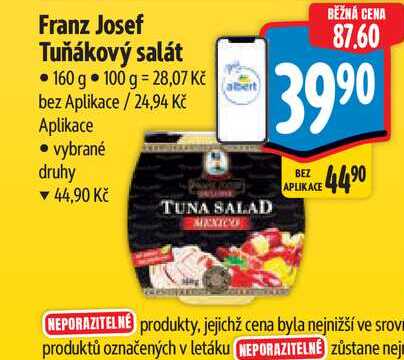 Franz Josef Tuňákový salát 160 g  