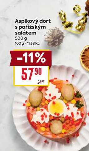 Aspikový dort s pařížským salátem 500 g