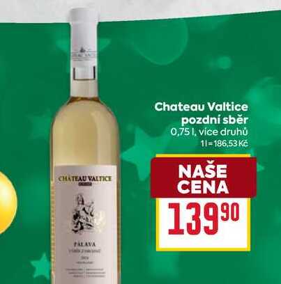 Chateau Valtice pozdní sběr 0,75l