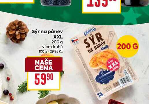 Sýr na pánev XXL 200 g 