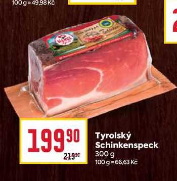Tyrolský Schinkenspeck 300 g