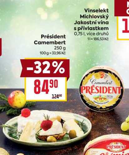 Président Camembert 250 g 