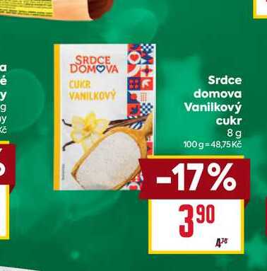 Srdce domova Vanilkový cukr 8g 