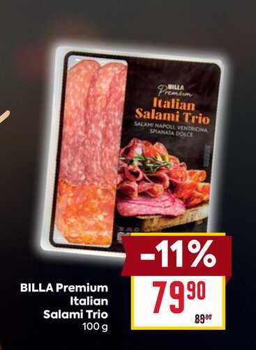 BILLA Premium Italian Salami Trio 100 g 