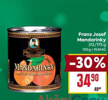 Franz Josef Mandarinky 312/175 g 