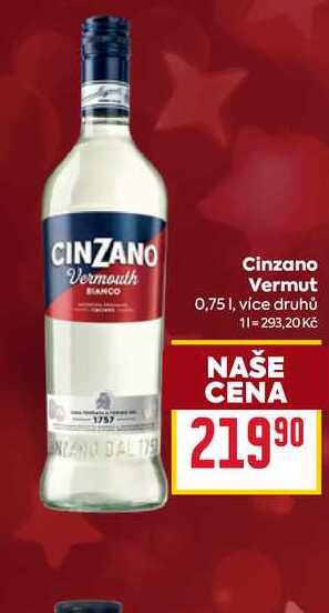 Cinzano Vermut 0,75l