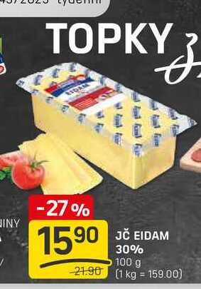 JČ EIDAM 30% 100 g