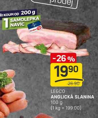 ANGLICKÁ SLANINA 100 g