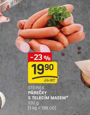 PÁREČKY S TELECÍM MASEM 100 g