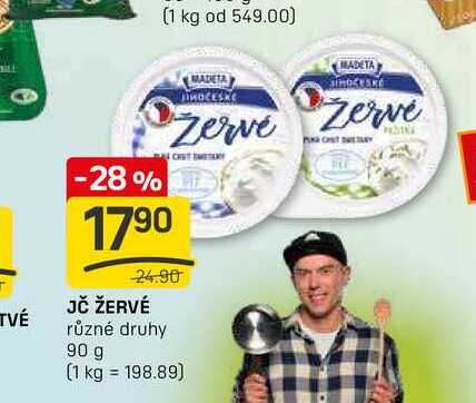 JČ ŽERVÉ různé druhy 90 g