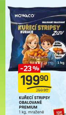 KUŘECÍ STRIPSY OBALOVANÉ PREMIUM 1 kg 