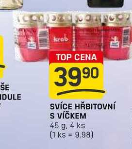 SVÍCE HŘBITOVNÍ S VÍČKEM 45 g