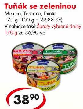 Tuňák se zeleninou, 170 g 