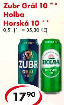 Zubr Grál 10, 0,5 l 