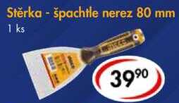 Stěrka - špachtle nerez 80 mm 