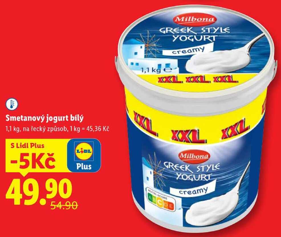 Smetanový jogurt bílý, 1,1 kg