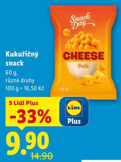 Kukuřičný snack, 60 g