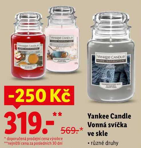 Yankee Candle Vonná svíčka ve skle 