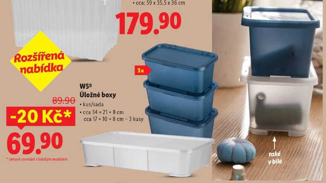 W5 Úložné boxy 