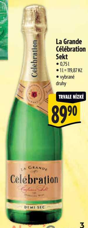 La Grande Célébration Sekt, 0,75 l