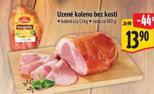 Uzené koleno bez kosti, cena za 100 g