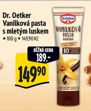 Dr. Oetker Vanilková pasta s mletým luskem, 100 g