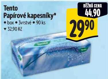 Tento Papírové kapesníky, 90 ks