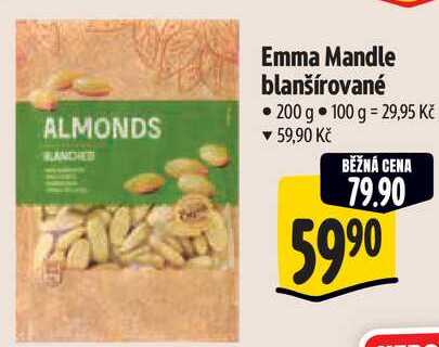 Emma Mandle blanšírované, 200 g 