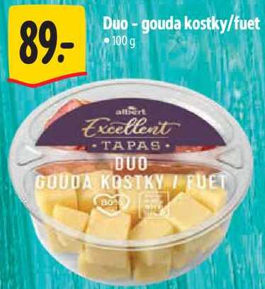 Duo- gouda kostky/fuet, 100 g 