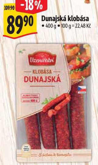 Dunajská klobása, 400 g