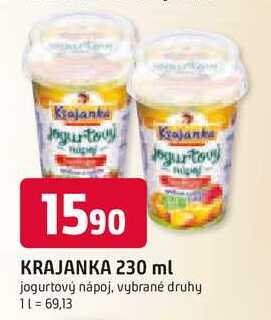 Kiajanka jogurtový nápoj, vybrané druhy 230ml
