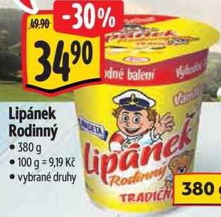 Lipánek Rodinný, 380 g 