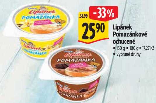 Lipánek Pomazánkové ochucené, 150 g
