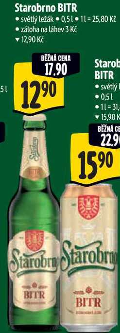 Starobrno BITR, 0,5 l