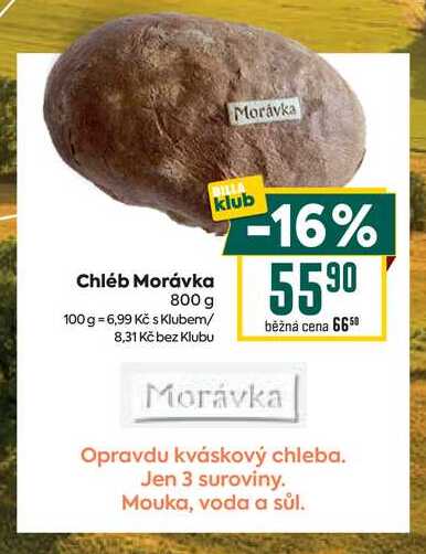 Chléb Morávka 800 g 