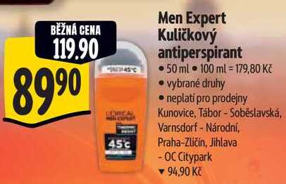 Men Expert Kuličkový antiperspirant, 50 ml 