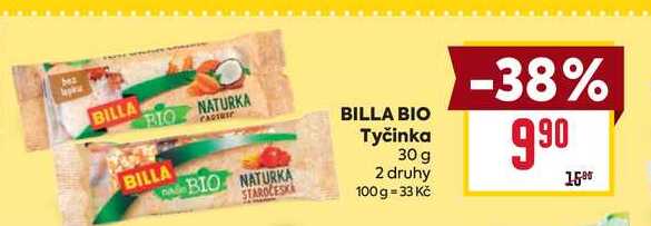 BILLA BIO Tyčinka 30 g