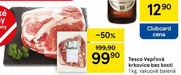 Tesco Vepřová krkovice bez kosti, 1 kg