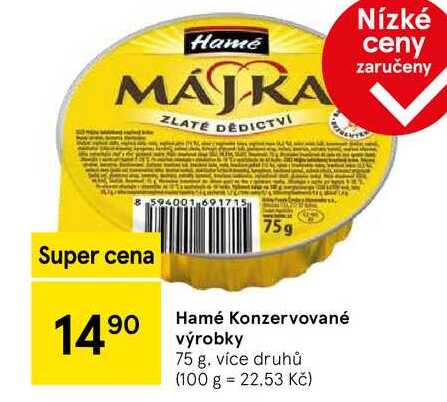Hamé Konzervované výrobky, 75 g 