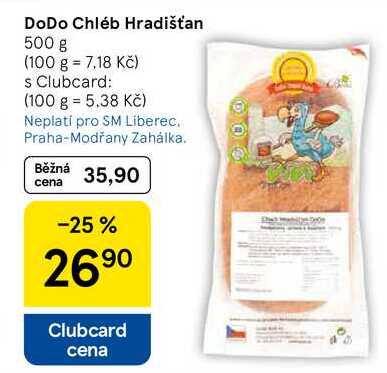 DoDo Chléb Hradišťan, 500 g 