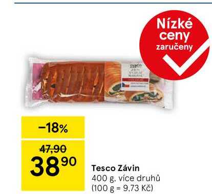 Tesco Závin, 400 g, více druhů 