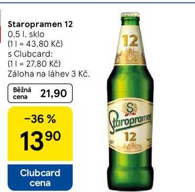 Staropramen 12, 0.5 l