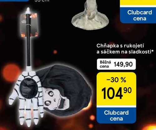 Chňapka s rukojetí a sáčkem na sladkosti