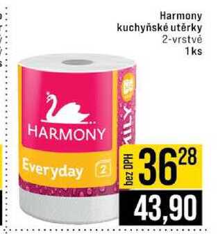 Harmony kuchyňské utěrky 2-vrstvé 1 ks 