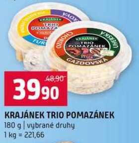 Krajánek trio pomazánek 180g