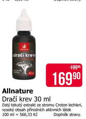 Allnature Dračí krev 30 ml 