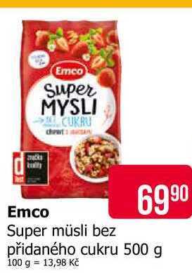Emco Super müsli bez přidaného cukru 500 g 