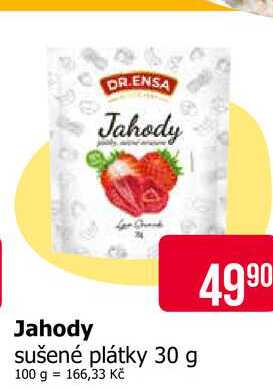 DR.ENSA Jahody sušené plátky 30 g